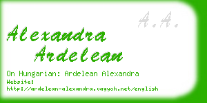 alexandra ardelean business card